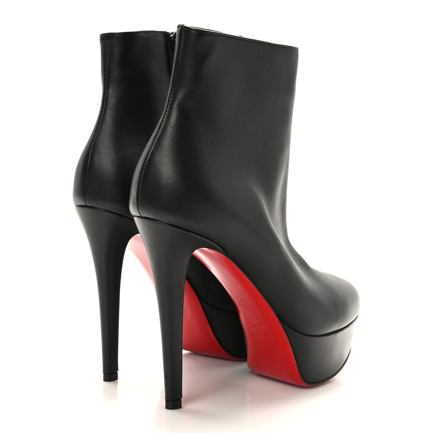 Calfskin Bianca 120 Ankle Boots 37 Black