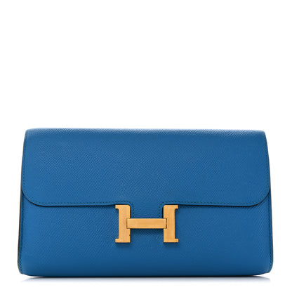Hermes Epsom Constance Long Wallet Bleu Zanzibar 1 of 7
