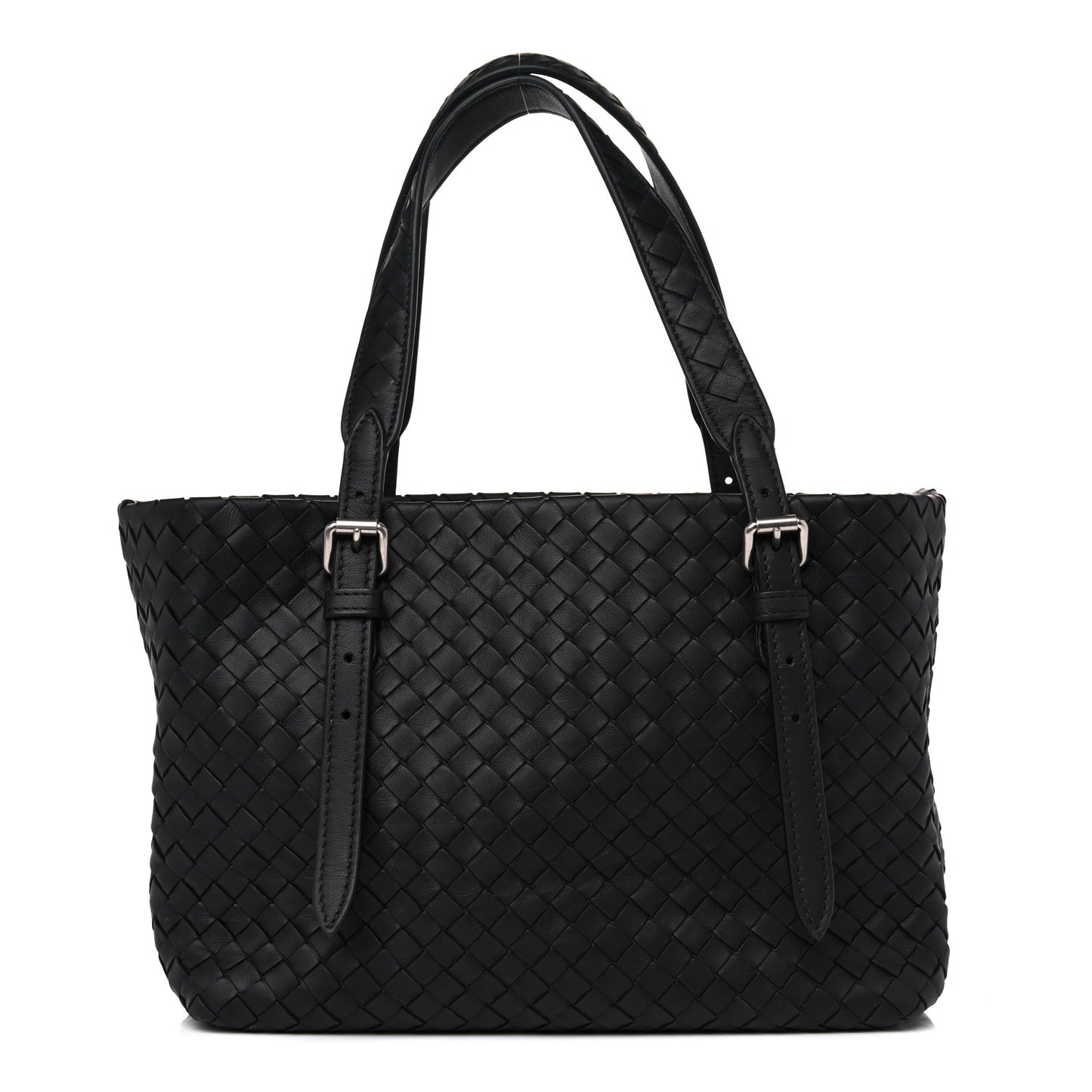 Nappa Intrecciato Mini Cesta Tote Black