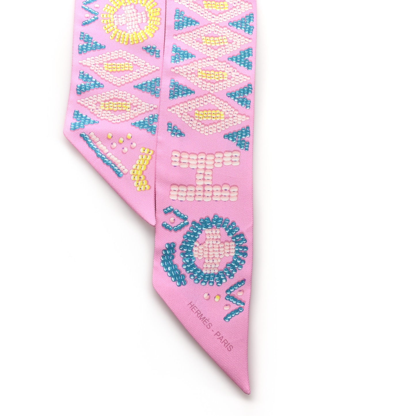 Silk Kelly En Perles Twilly Rose Bonbon Canard