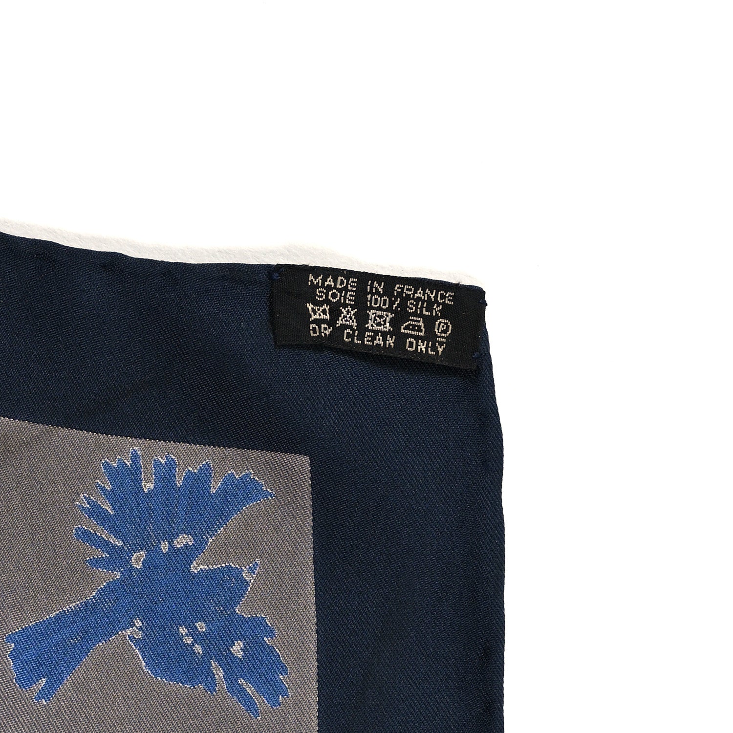 Hermes Silk Les Legendes de l'Arbre Scarf 90 Petrole Gris Acier 3 of 3