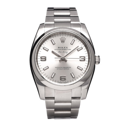 Rolex Stainless Steel 34mm Oyster Perpetual Air-King Watch Silver 114200 1 of 7