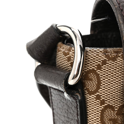 Gucci Monogram Flap Messenger Bag Beige Dark Brown 12 of 12
