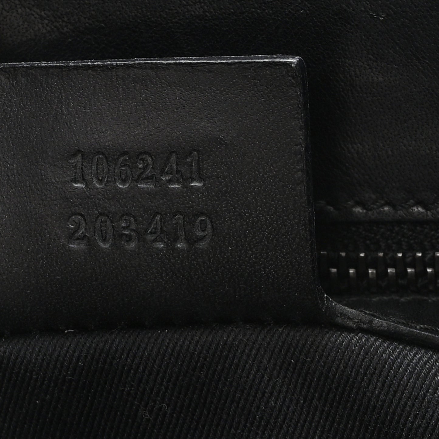 Canvas Monogram Tote Black