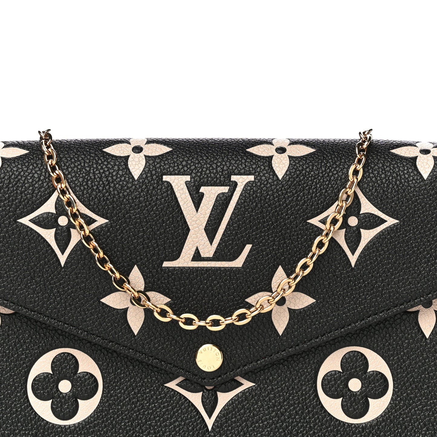 Empreinte Monogram Giant Felicie Pochette Black Beige