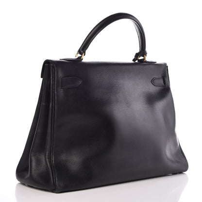 Hermes Box Kelly Retourne 32 Black 3 of 42