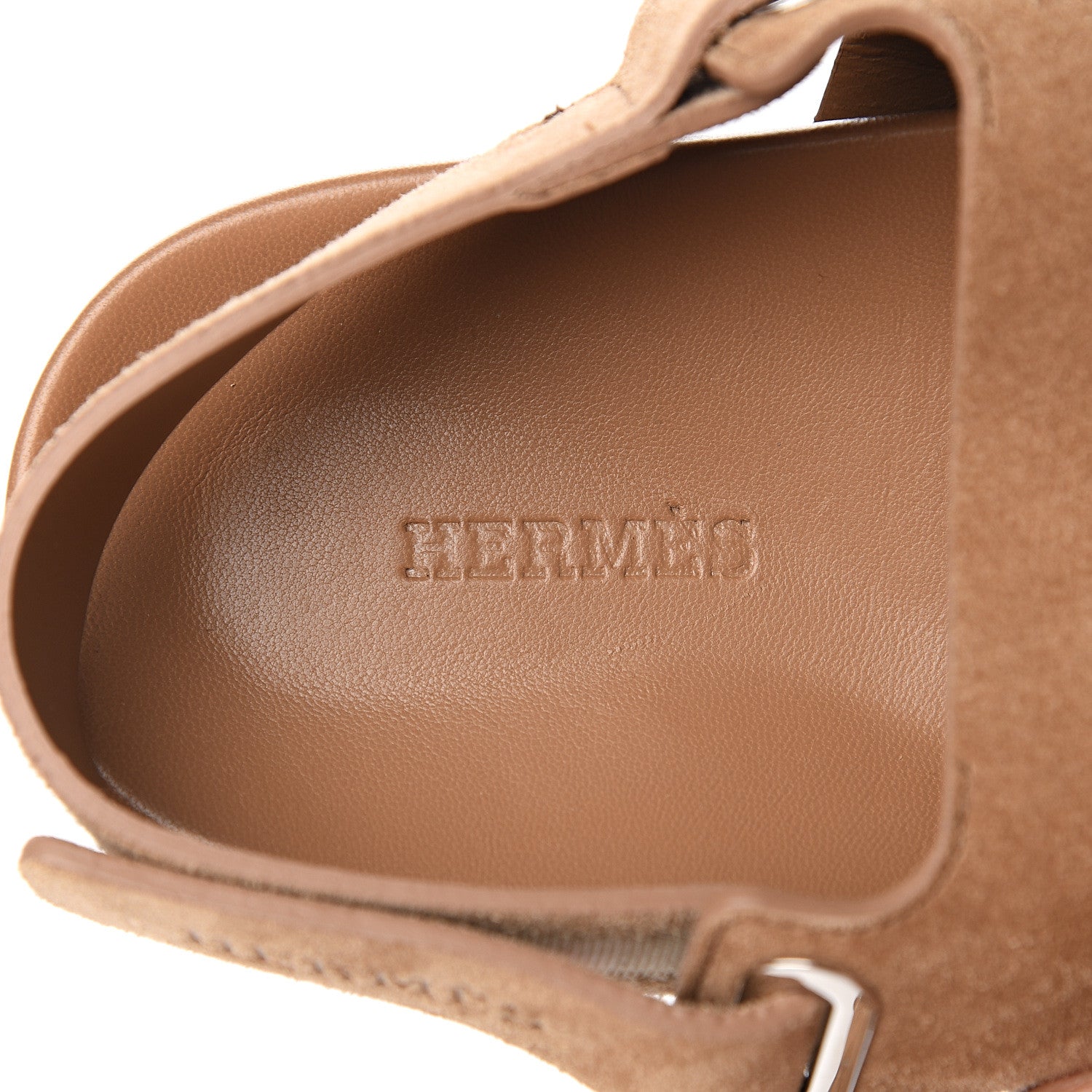 Hermes Suede Womens Takara Sandals 37 7 of 9