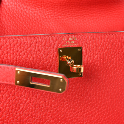 Hermes Taurillon Clemence Kelly Ado Backpack Rouge De Coeur 6 of 13