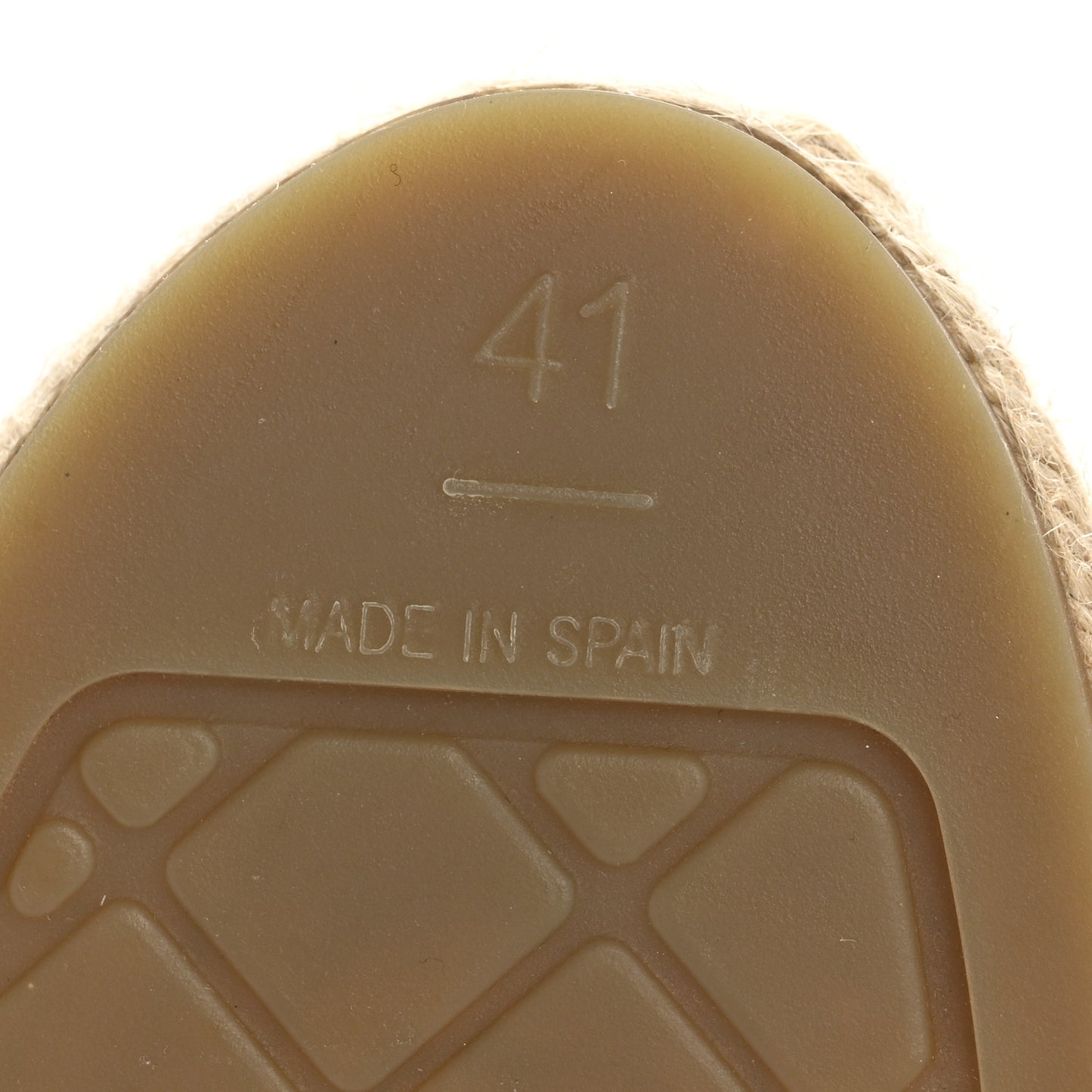 Lambskin CC Espadrilles 41 Black White Grey