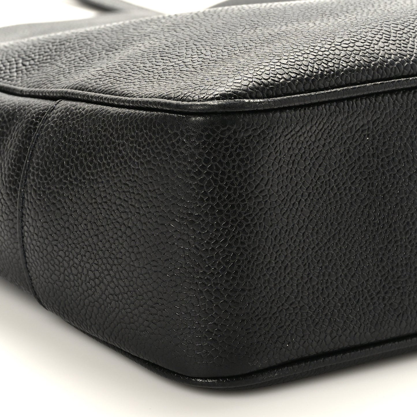 Caviar Large CC Shoulder Bag Black