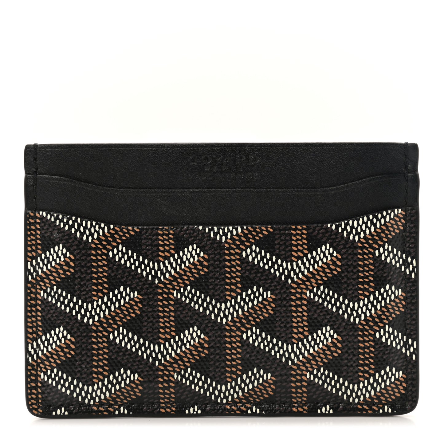 Goyardine Saint Sulpice Card Holder Black