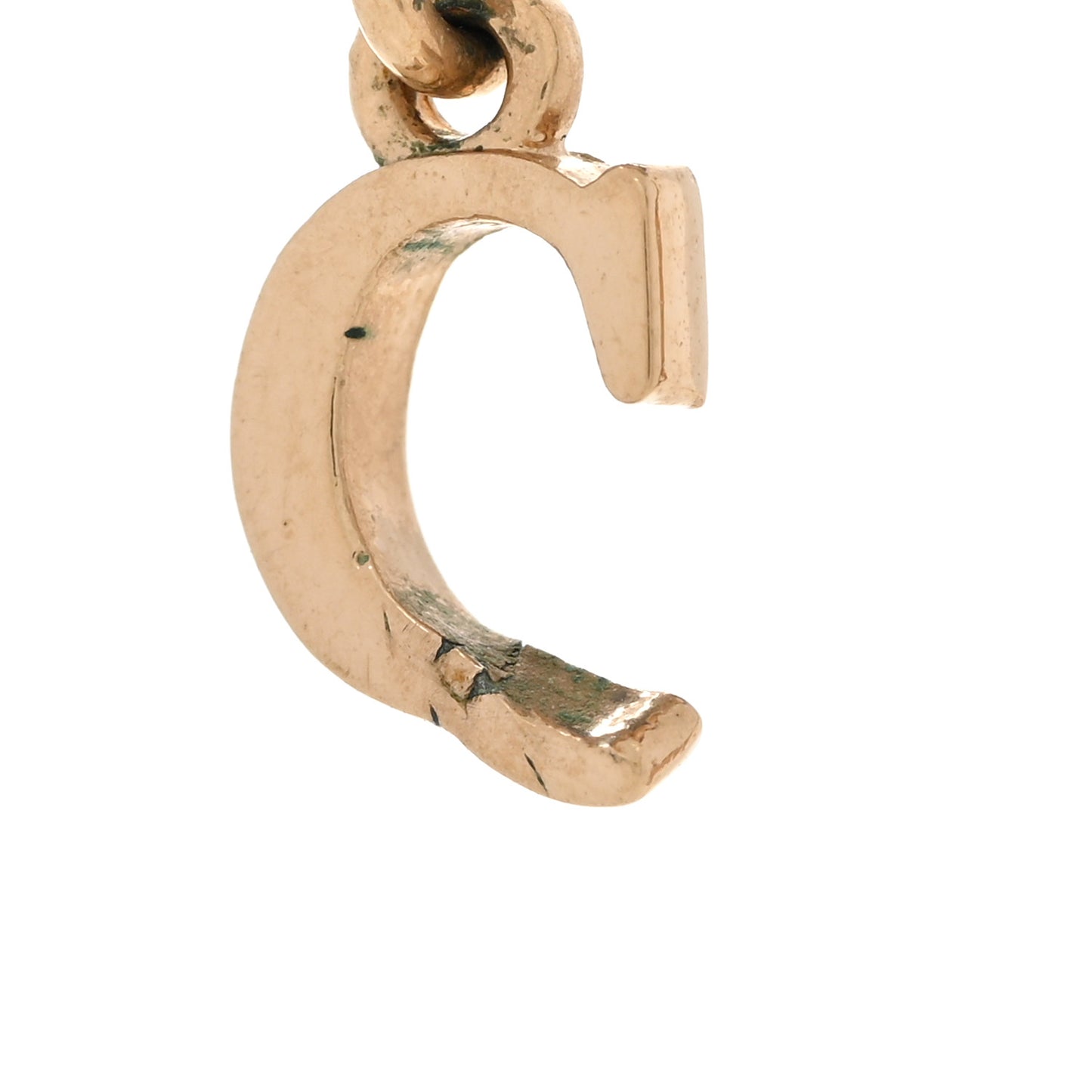 Bow CD Necklace Red Gold