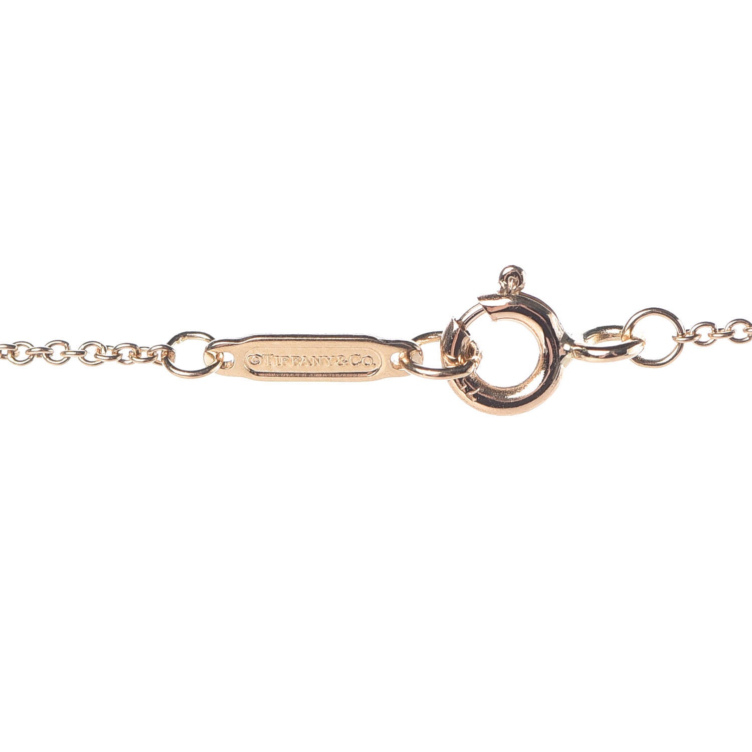Tiffany 18K Yellow Gold 1837 Interlocking Circles Pendant Necklace 6 of 7
