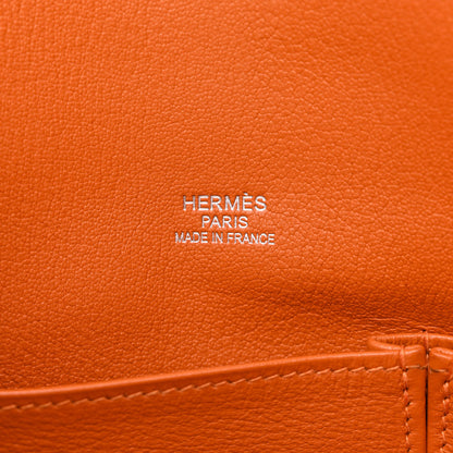 Hermes Taurillon Clemence Jypsiere 34 Orange 6 of 14