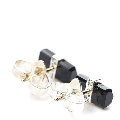 David Yurman Sterling Silver Diamond Black Onyx Lexington Earrings 3 of 4