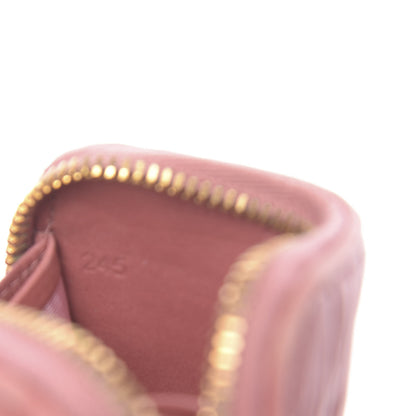 Miu Miu Nappa Matelasse Zip Around Compact Wallet Loto 7 of 11