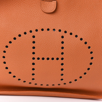 Hermes Taurillon Clemence Evelyne III PM Orange 11 of 11