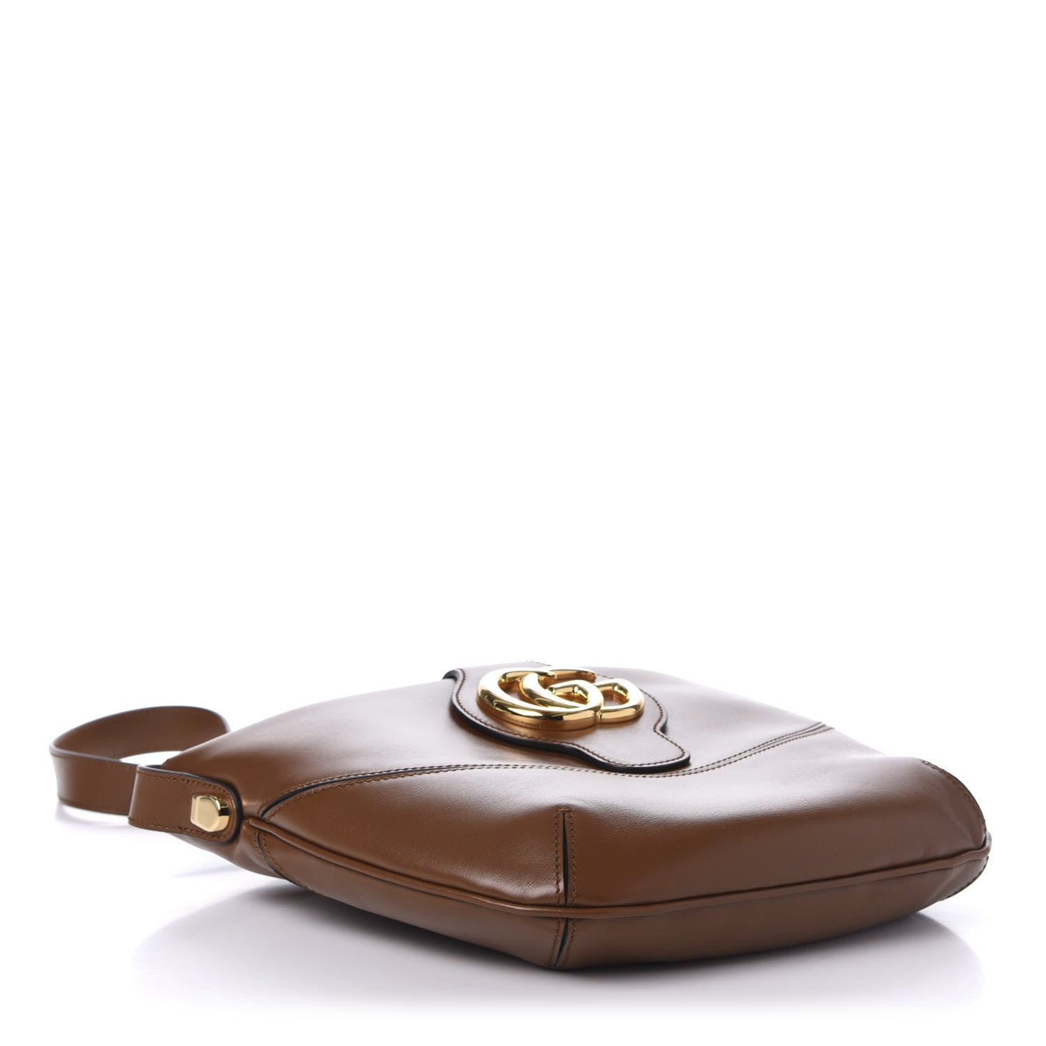 Gucci Boarded Plutone Calfskin Medium Arli Shoulder Bag Nocciola 4 of 11