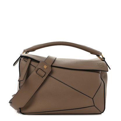 Loewe Calfskin Medium Puzzle Bag Sand 1 of 8
