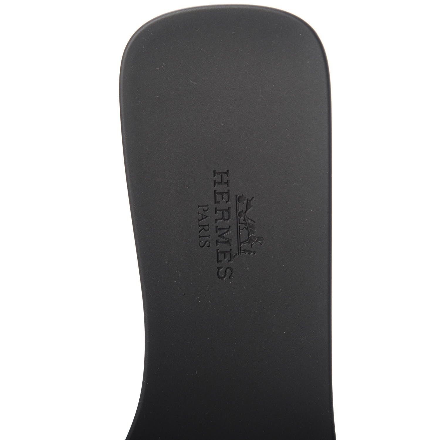 Hermes Rubber Aloha Sandals 37 Black 7 of 8