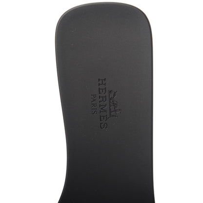 Hermes Rubber Aloha Sandals 37 Black 7 of 8