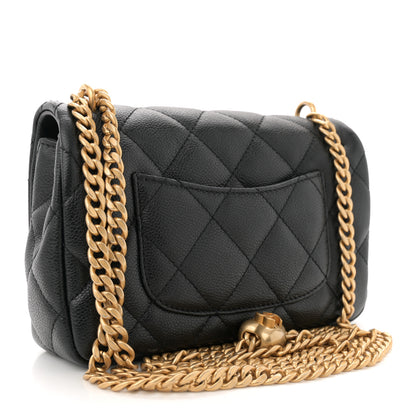 Chanel Caviar Quilted Mini Sweetheart Rectangular Flap Black 3 of 11