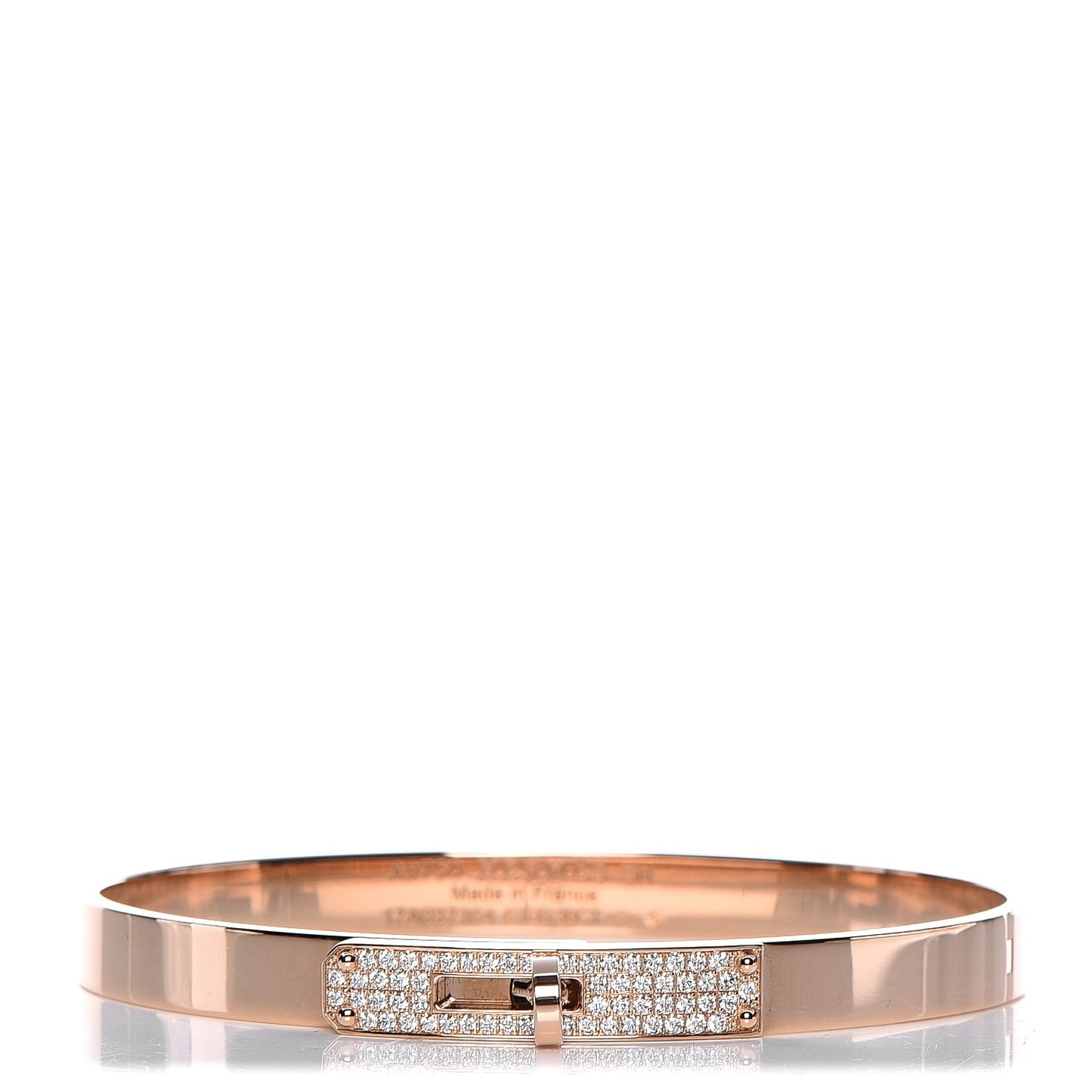 18K Rose Gold Diamond Kelly PM Bangle Small