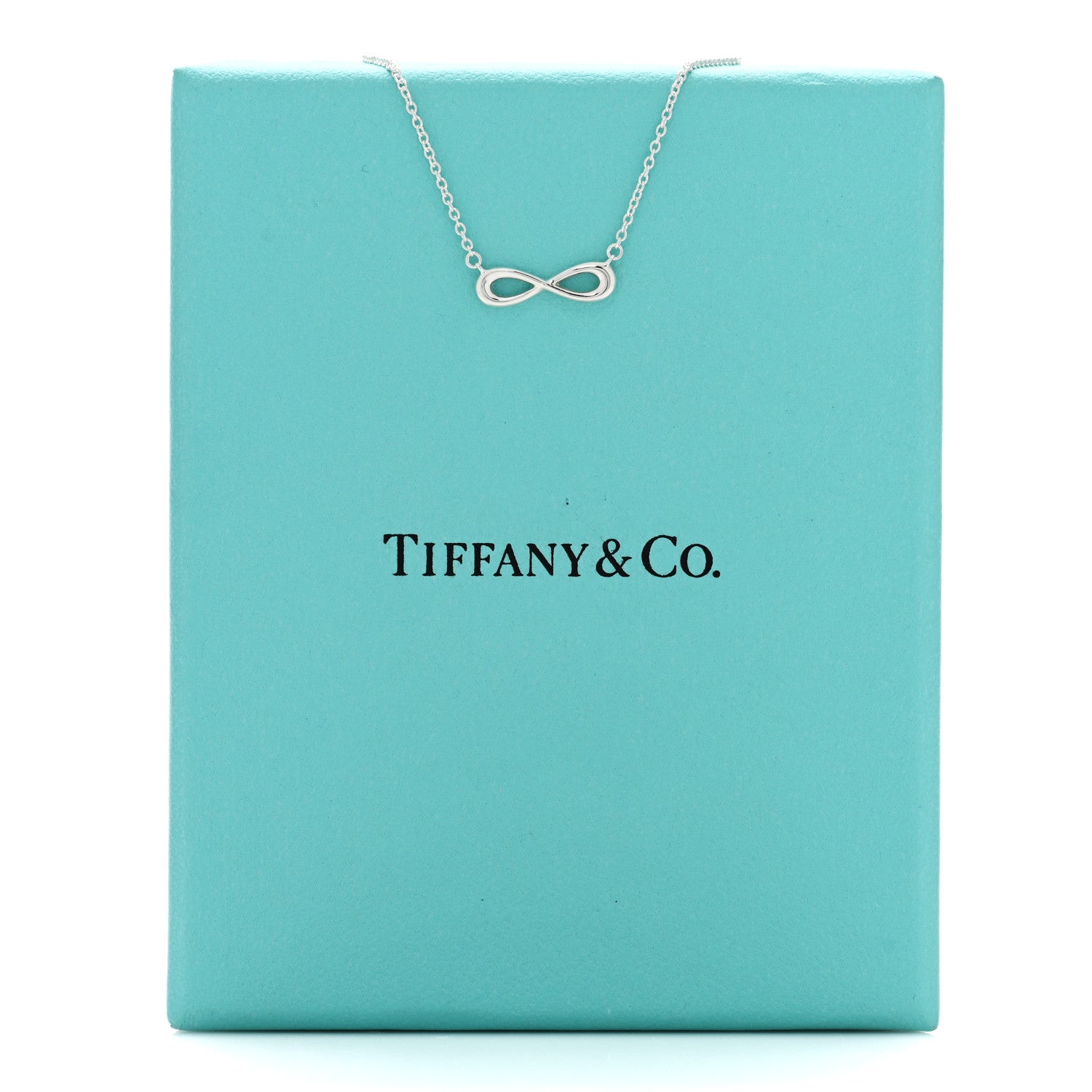 Tiffany Sterling Silver Mini Infinity Pendant Necklace 5 of 5