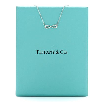 Tiffany Sterling Silver Mini Infinity Pendant Necklace 5 of 5