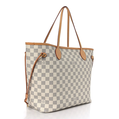 Louis Vuitton Damier Azur Neo Neverfull MM Rose Ballerine 4 of 10