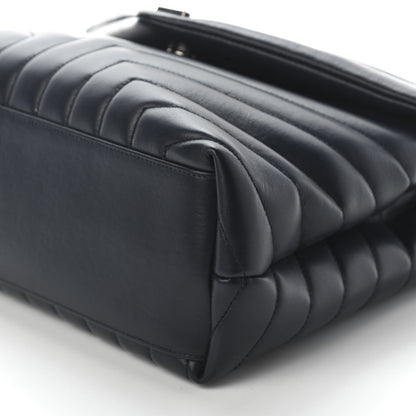 Saint Laurent Calfskin Y Quilted Monogram Medium Loulou Chain Satchel Medium Blue 8 of 8