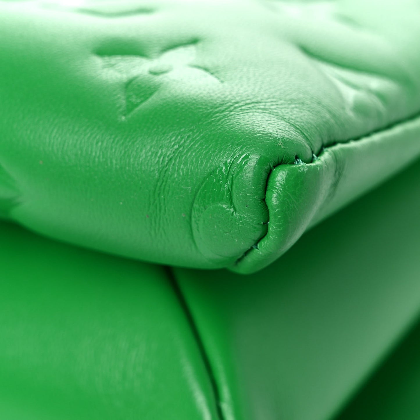 Lambskin Embossed Monogram Coussin PM LV Motion Green