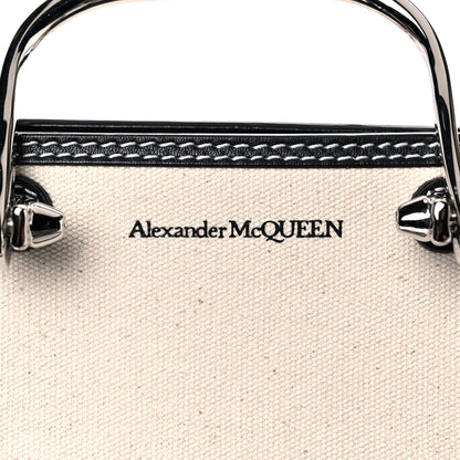 Alexander McQueen Canvas The Short Story Crossbody Beige Black 11 of 12