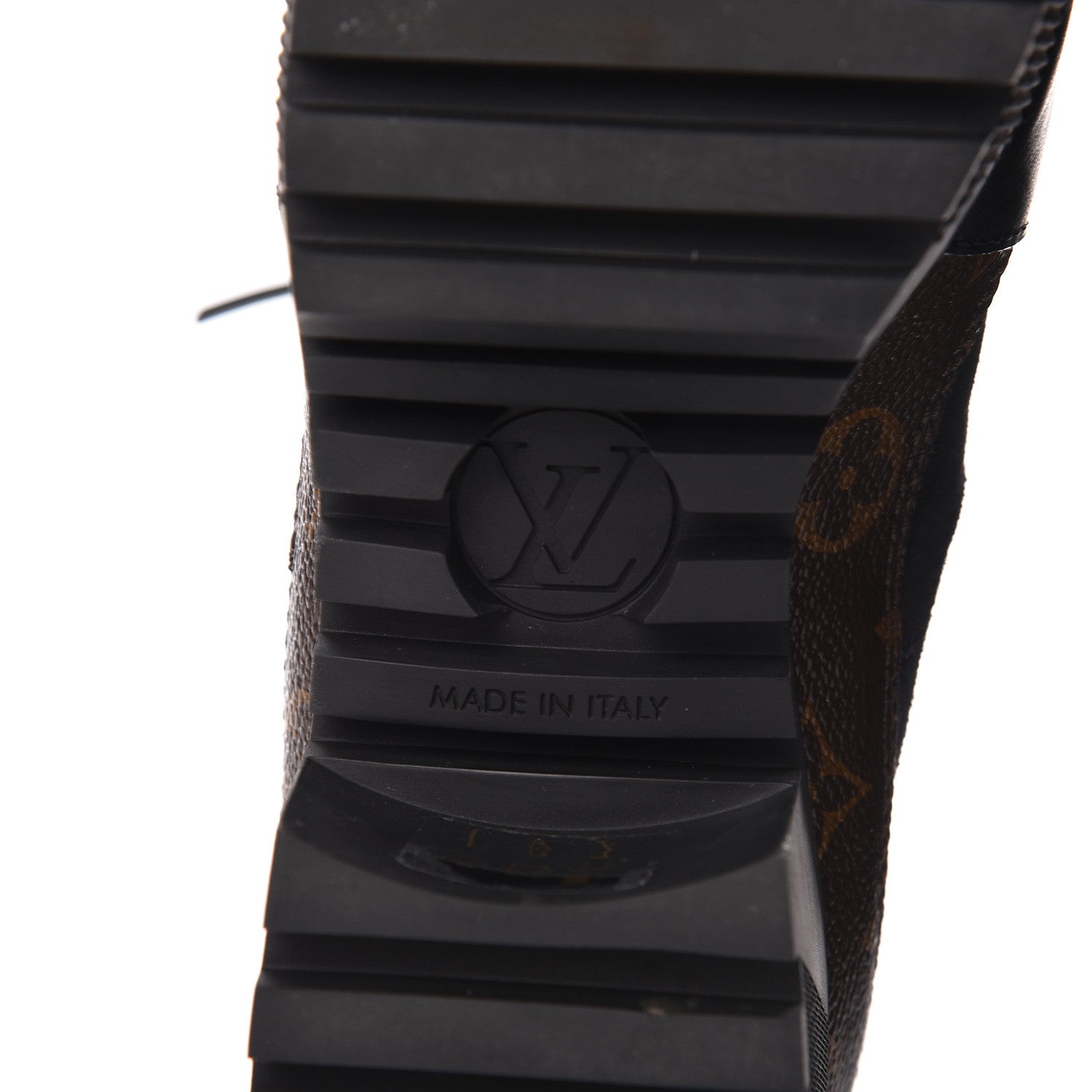 Louis Vuitton Suede Calfskin Monogram Laureate Platform Desert Boots 40 Black 6 of 7