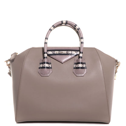 Givenchy Calfskin Ayers Trim Medium Antigona Grey 1 of 12