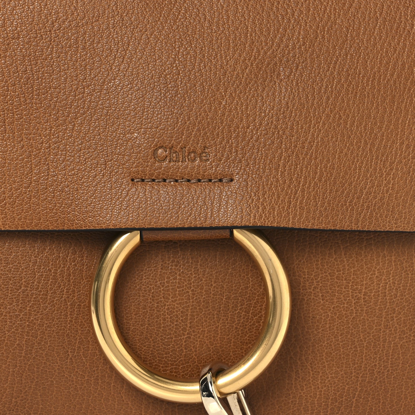 Goatskin Medium Faye Shoulder Bag Caramel