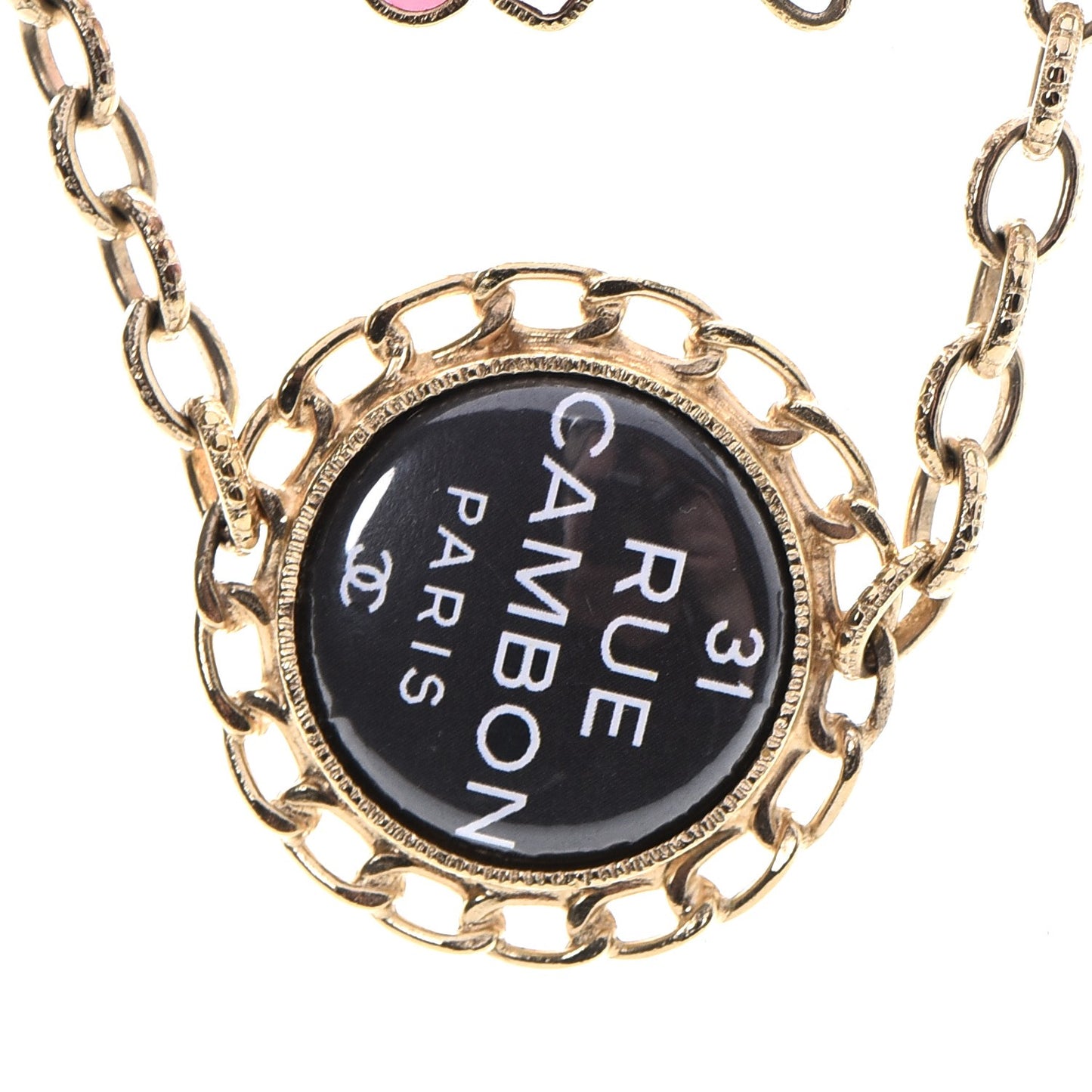 Gripoix Poured Glass Rue Cambon Necklace Gold