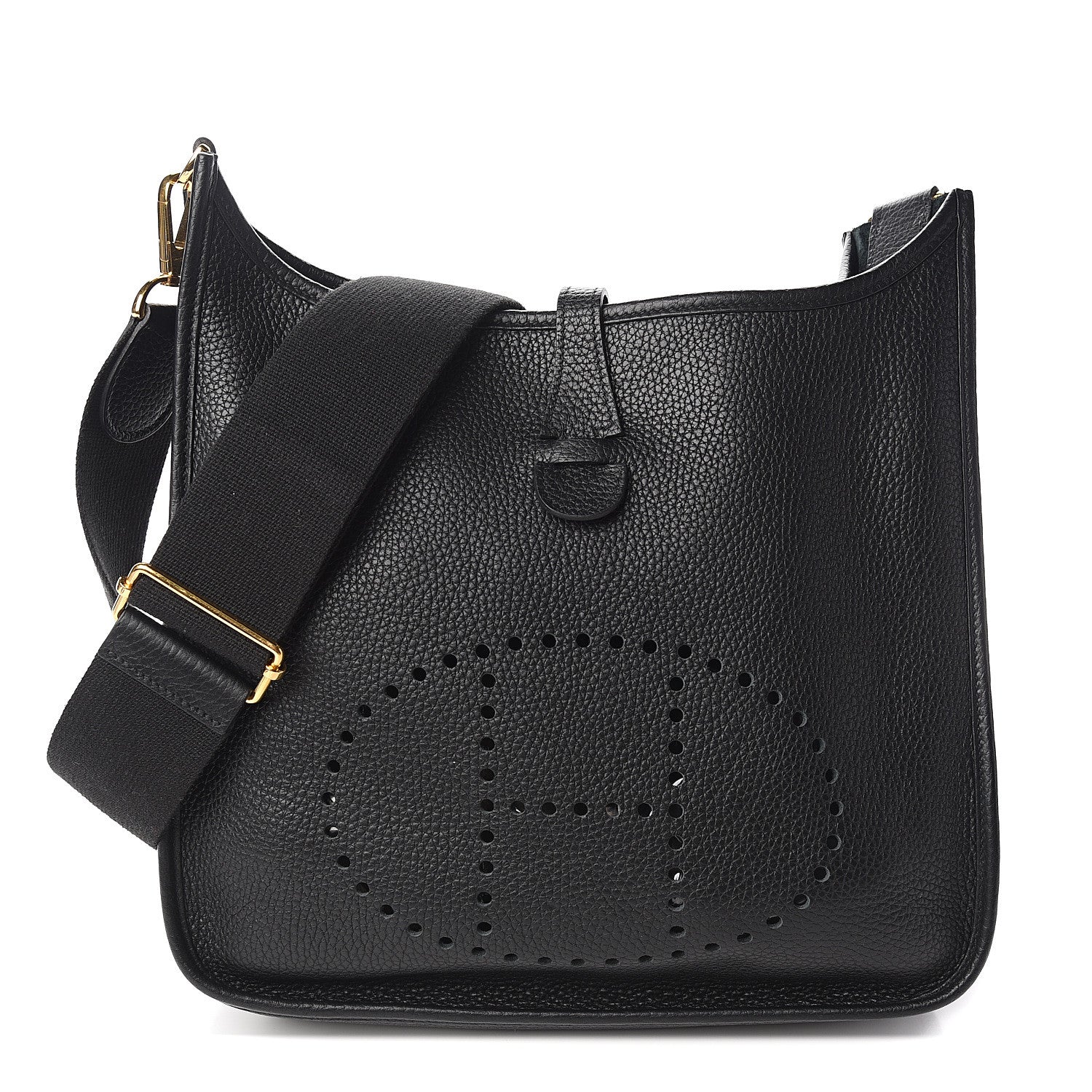 Hermes Taurillon Clemence Evelyne III PM Black 1 of 9