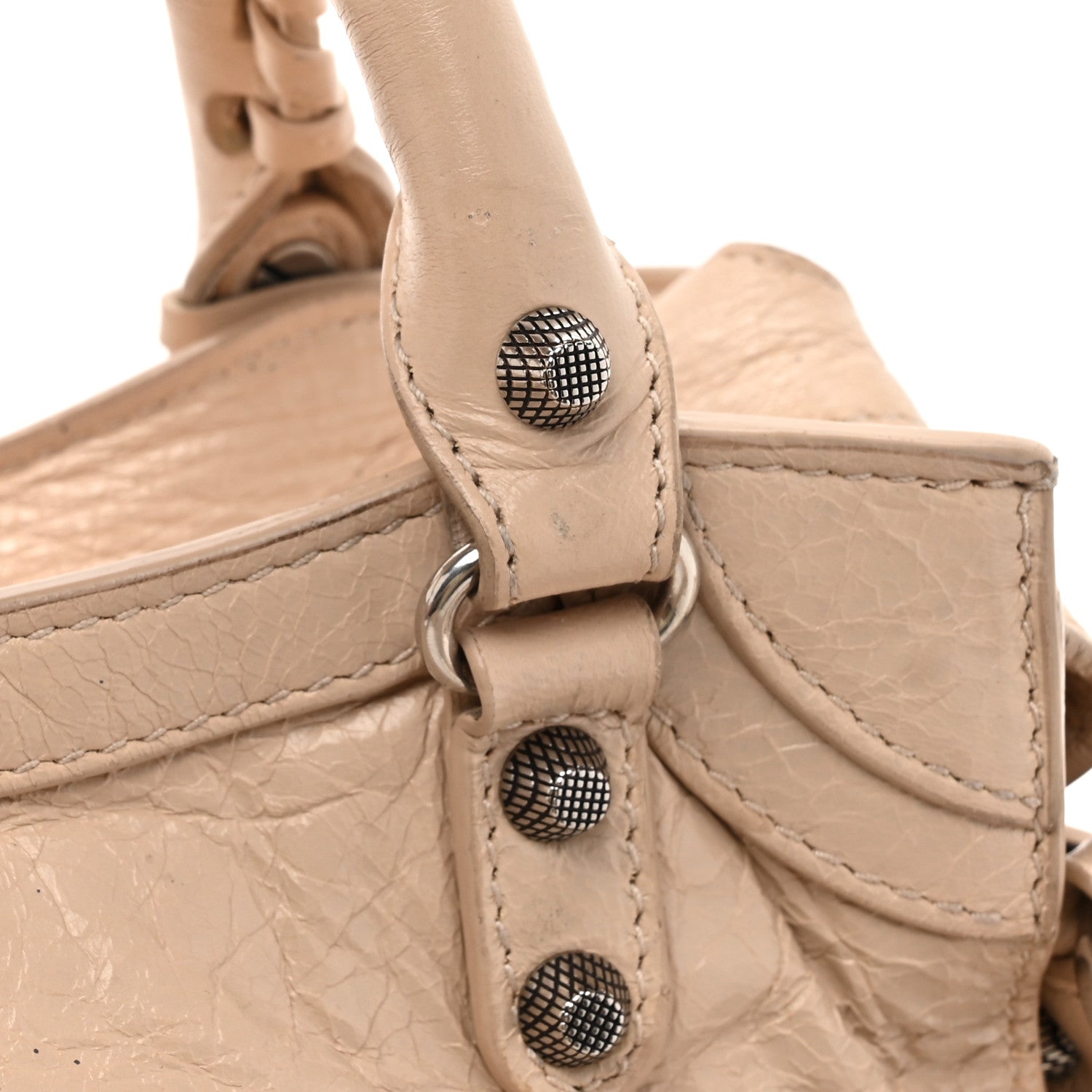 Balenciaga Agneau Arena Neo Cagole Handbag XS Sand Beige 1597483
