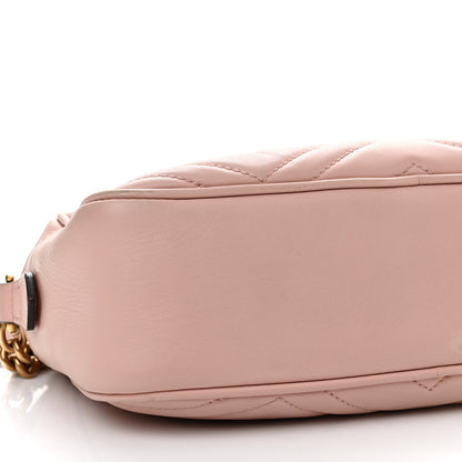 Gucci Calfskin Matelasse Small GG Marmont Chain Shoulder Bag Perfect Pink 9 of 11