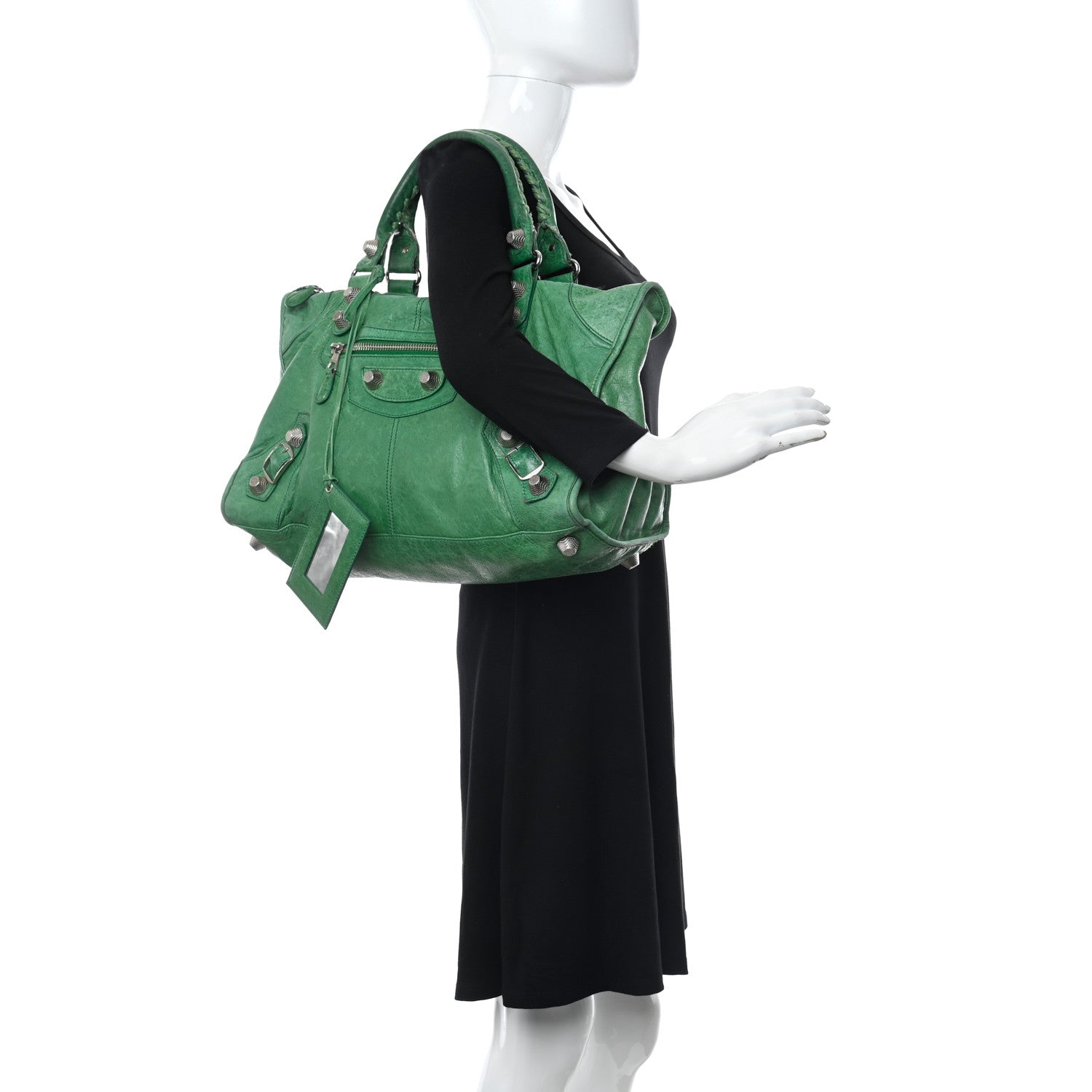 Balenciaga Agneau Giant 21 Silver Hardware Work Vert Gazon 2 of 13