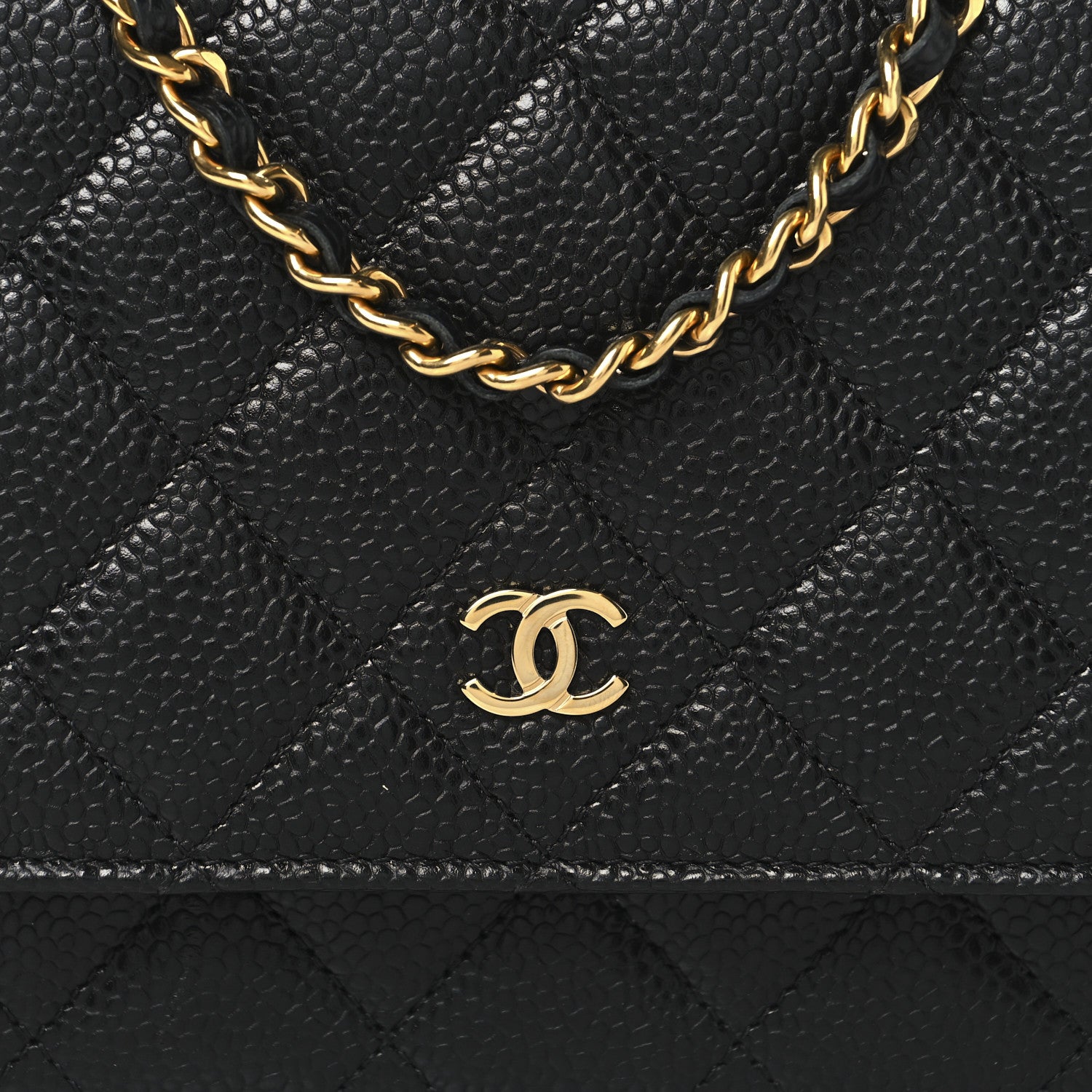 Chanel Caviar Quilted Wallet on Chain WOC Black 8 of 11