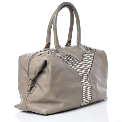 Saint Laurent Chevre Studded Large Rock Stud Easy Y Grey 3 of 21