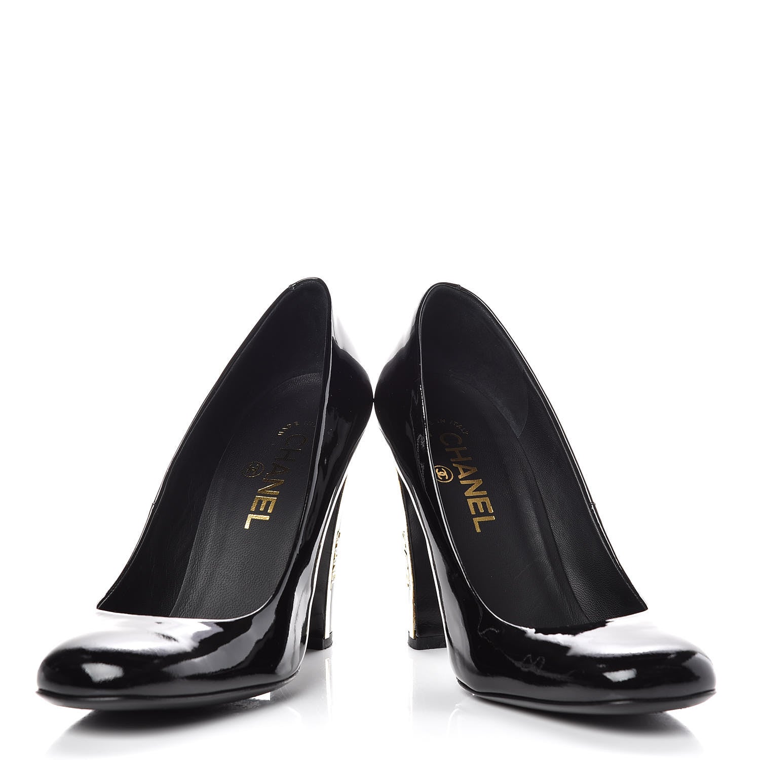 Chanel Patent Pumps 37 Black 6 of 14