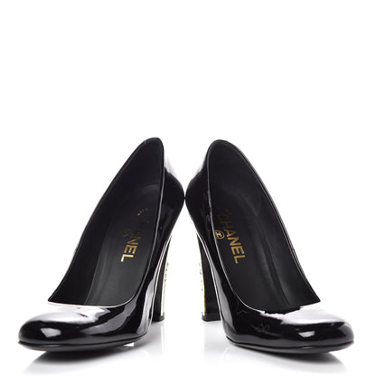 Chanel Patent Pumps 37 Black 6 of 14