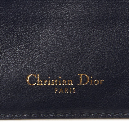 Christian Dior Oblique Calfskin Card Holder Black 7 of 8