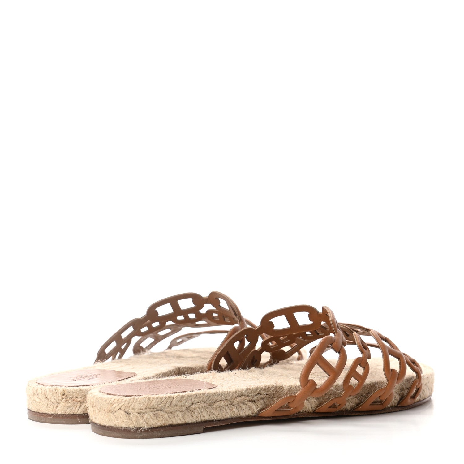 Hermes Nappa Ancone Espadrille Sandals 41 Naturel 4 of 7