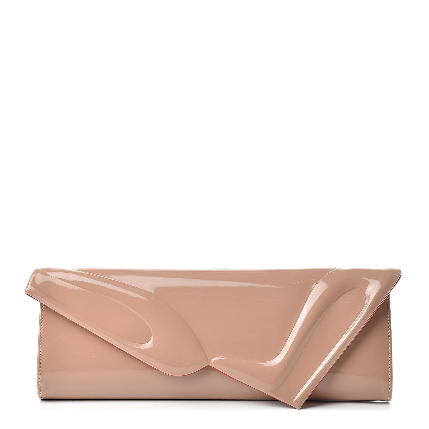 Patent So Kate Baguette Clutch Nude
