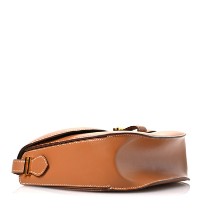 Hermes Chamonix Saddle Shoulder Bag Gold 4 of 11