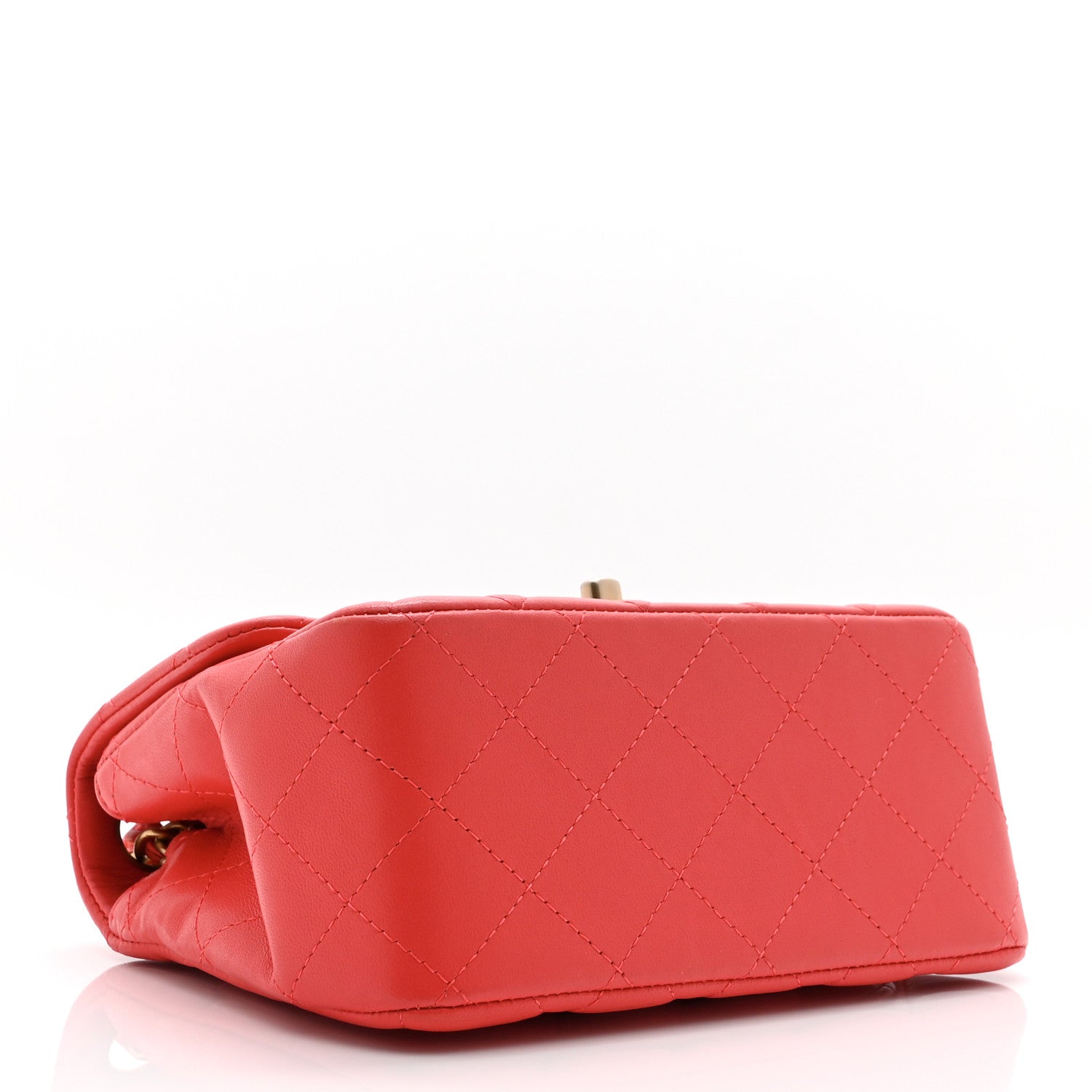 Chanel Lambskin Quilted Mini Square Flap Red 4 of 10